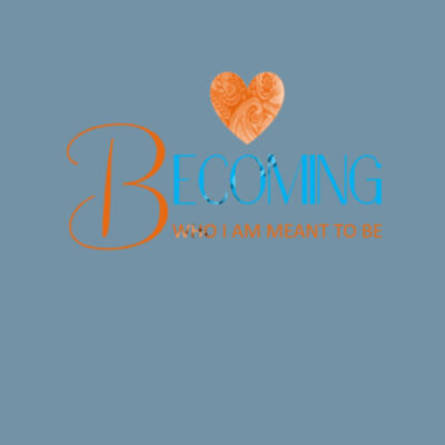 Becoming Who I Am Meant to Be - Denim Tote Bag Design