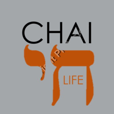 Chai - Life Unisex Fox Sweatshirt - Black & Orange Text Design