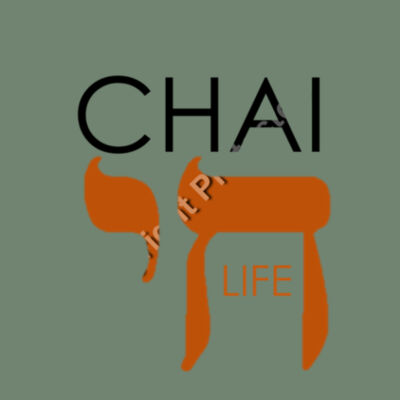 Chai - Life Womens Premium Crew Sweatshirt - Black & Orange Text Design