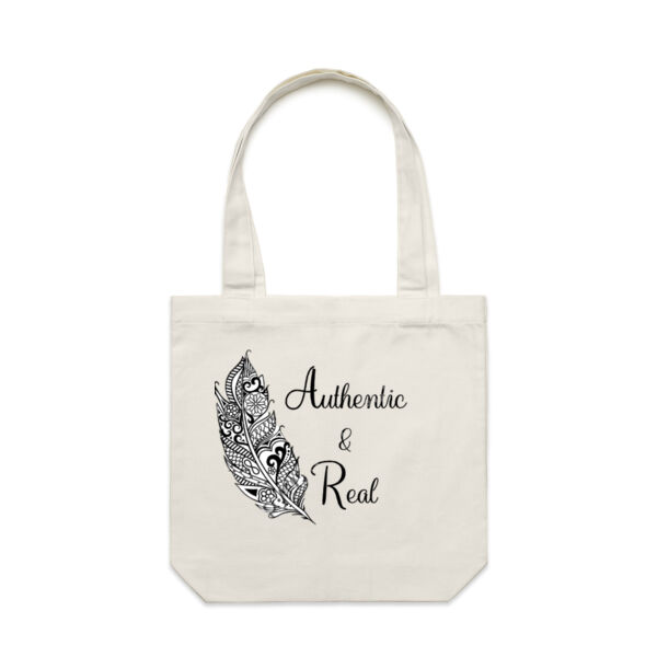 Authentic & Real - Carrie Tote Bag Thumbnail