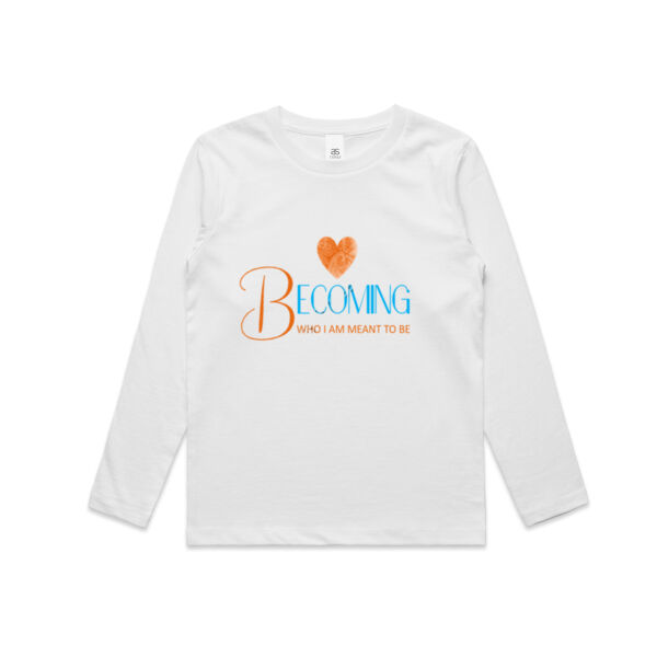 Becoming Who I Am Meant to Be - Children's Long Sleeve Tee Thumbnail