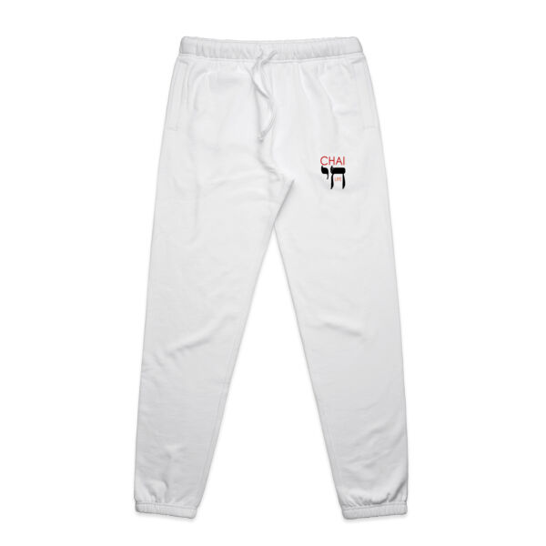 Chai - Life Mens Surplus Track Pants - Red & Black Text Thumbnail