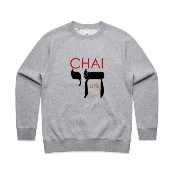 Chai - Life Womens Supply Crew - Red & Black Text Thumbnail